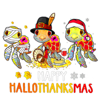 Turtles Halloween And Merry Christmas Happy Hallothanksmas T-Shirt