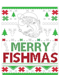 Ugly Fishing Christmas Bass Fish Apparel Merry Fishmas. T-Shirt