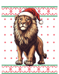 Lion Lover Santa Hat Funny Holiday Ugly Christmas Kids Tie-Dye T-Shirt