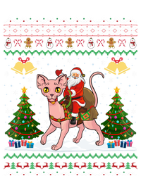 Santa Riding Sphynx Cat Christmas Ugly Sphynx Cat Xmas Gift T-Shirt