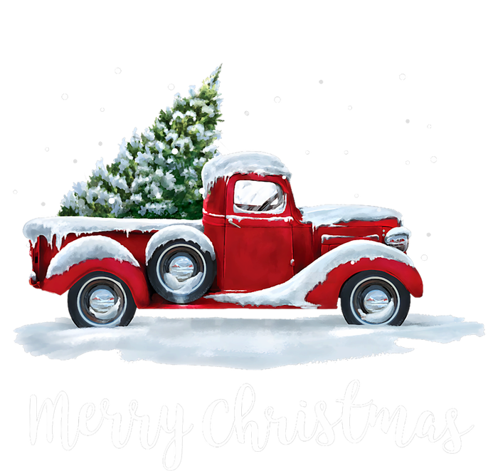 Vintage Merry Christmas Red Truck Old Fashioned Christmas Toddler Fine Jersey T-Shirt