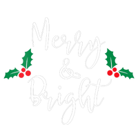 Merry And Bright Christmas Vneck Ladies Essential Flowy Tank