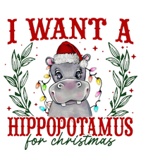 I Want A Hippopotamus For Christmas Xmas Hippo Lover Garment-Dyed Fleece Hoodie