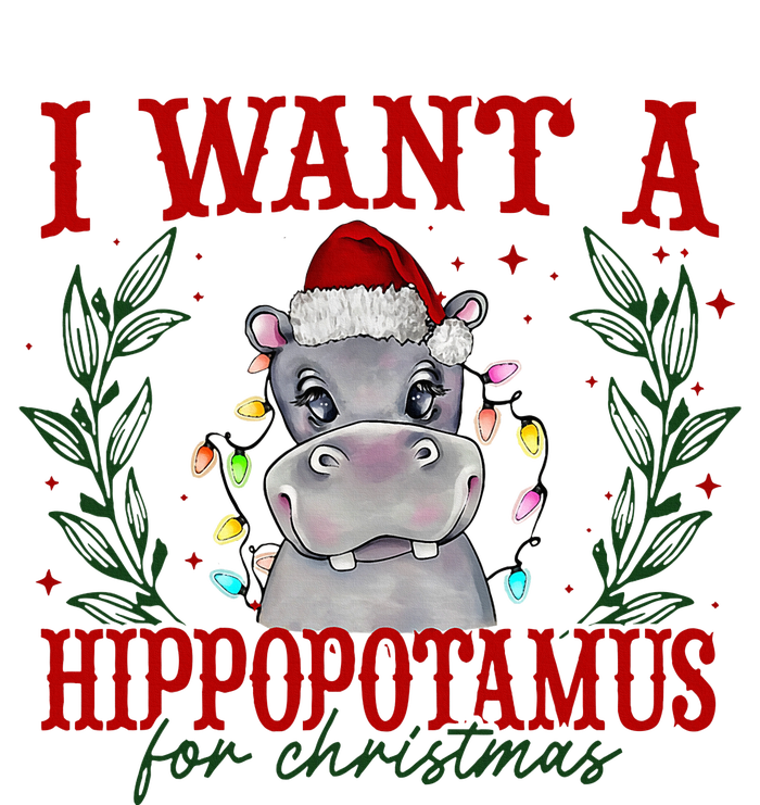 I Want A Hippopotamus For Christmas Xmas Hippo Lover Garment-Dyed Fleece Hoodie