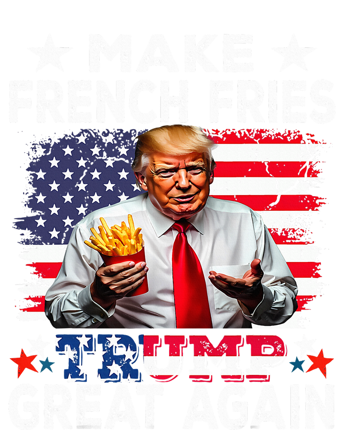 Donald Trump 2024 French Fry Make French Fries Great Again Performance Long Sleeve Polo