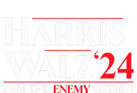 Harris Walz 24 I Am The Enemy Within Retro Usa Costume Coaster