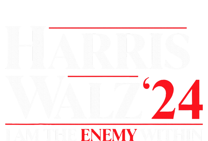 Harris Walz 24 I Am The Enemy Within Retro Usa Costume Coaster