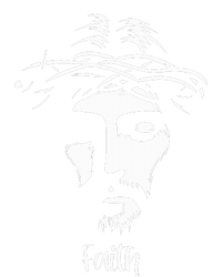 Beautiful Jesus Face Crown Of Thorns Christian Faith Peace T-Shirt