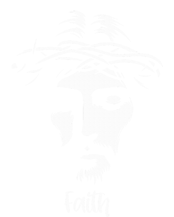 Beautiful Jesus Face Crown Of Thorns Christian Faith Peace T-Shirt