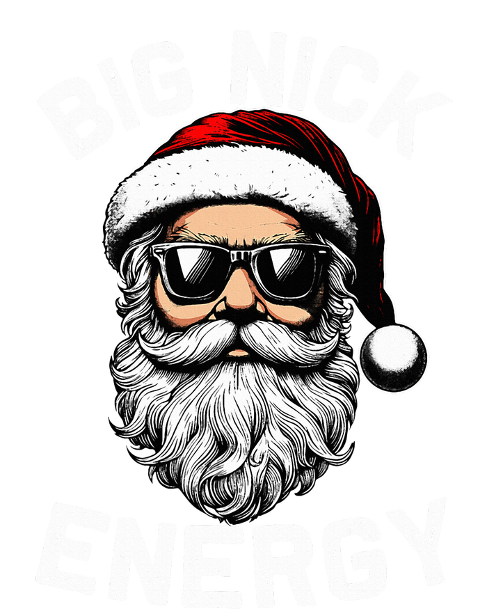 Big Nick Energy Funny Inappropriate Christmas Santa Face T-Shirt