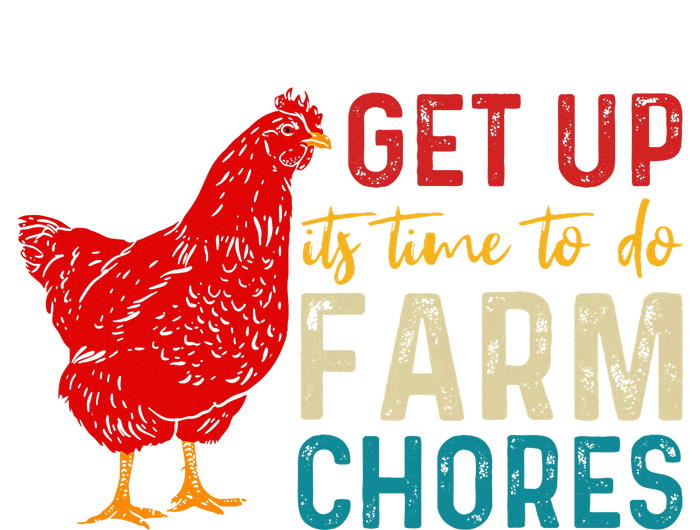 Get Up ItS Time To Do Farm Chores Youth Performance Sprint T-Shirt