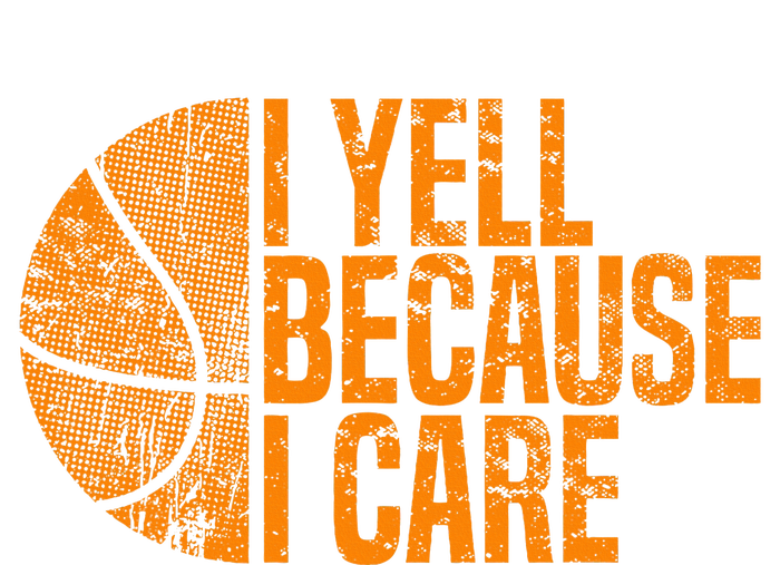 I Yell Because I Care Basketball Tie-Dye Long Sleeve Shirt