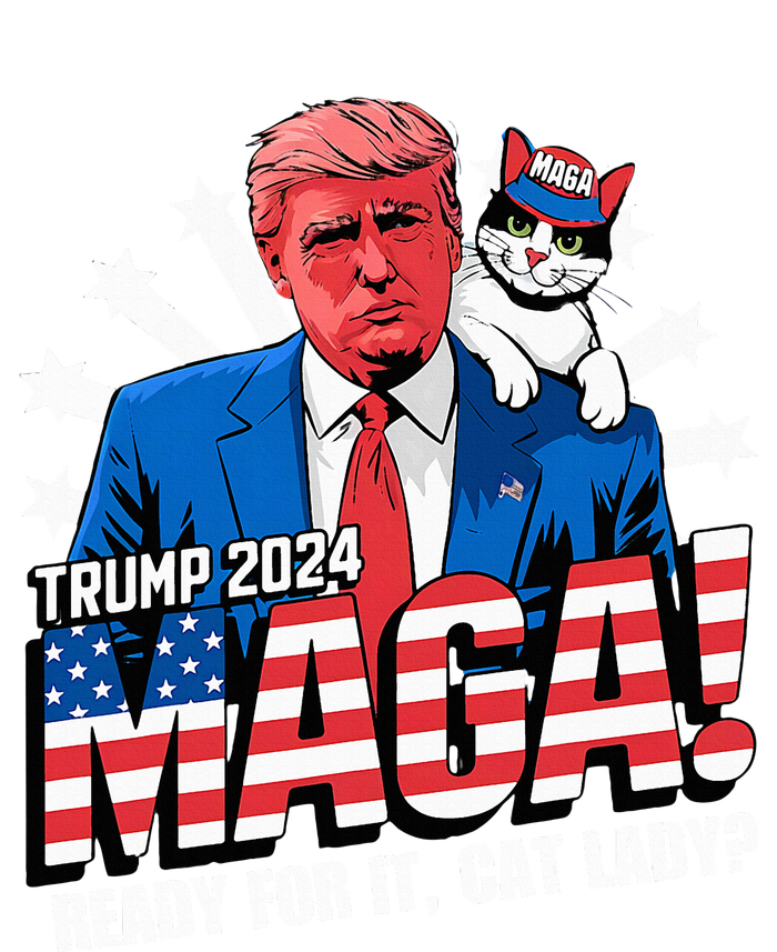 Trump 2024 Ready For It Cat Lady Maga T-Shirt