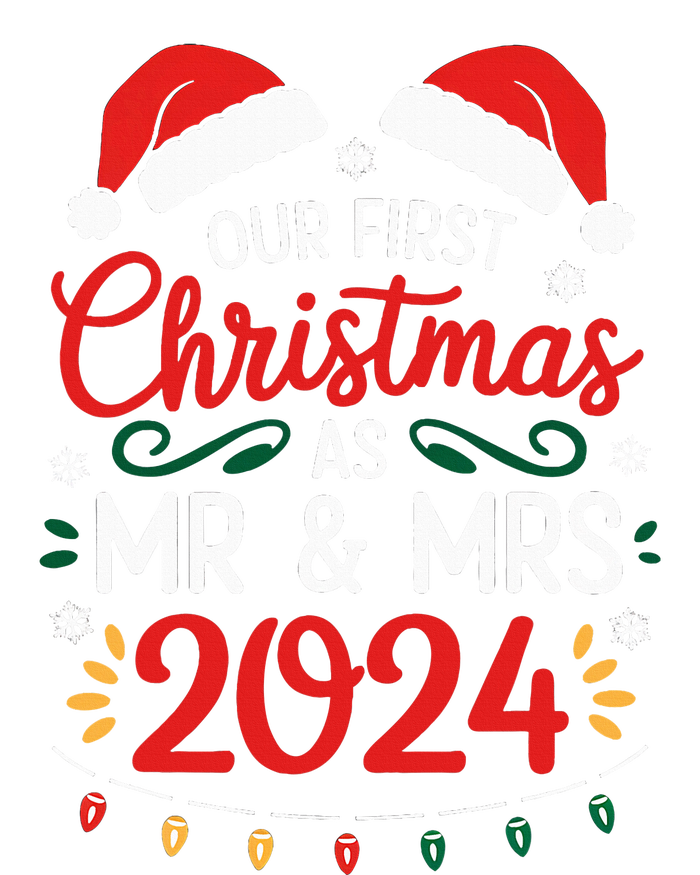 Our First Christmas As Mr And Mrs Newlyweds Couples Pajamas T-Shirt