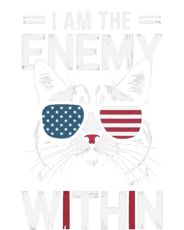 Kamala Harris 2024 I Am The Enemy Within Funny Women's Tri-Blend 3/4-Sleeve Raglan Shirt