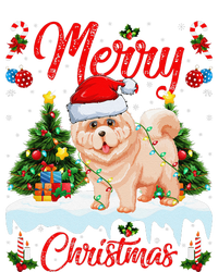 Chow Chow Dog Merry Christmas Tree Lighting Chow Chow Xmas Full-Length Apron With Pockets