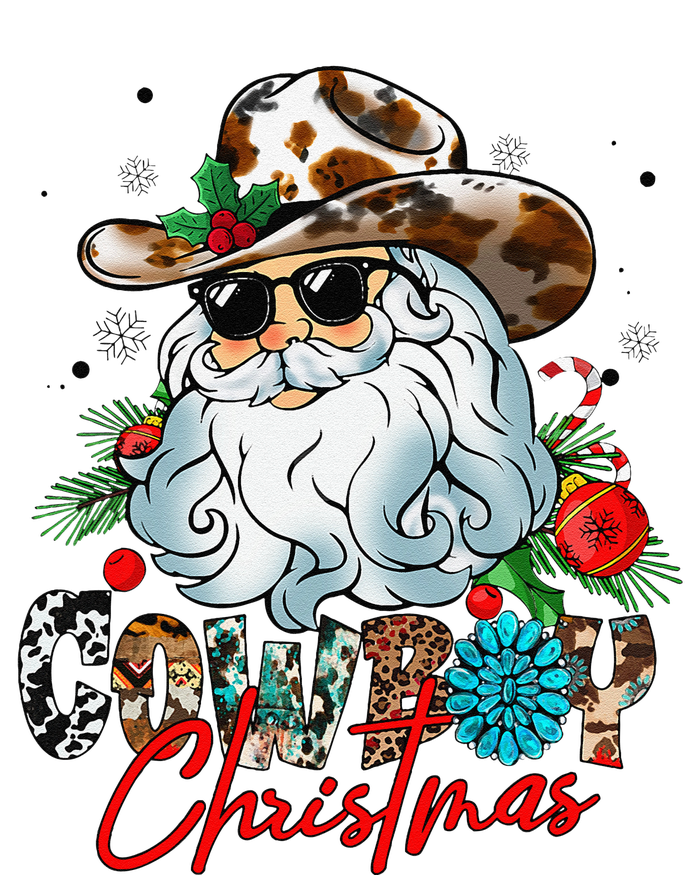 Retro Groovy Howdy Santa Christmas Cowboy Santa Xmas Costume Tank Top