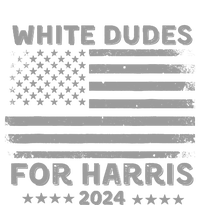 White Dudes For Harris2024 Usa Flag Womens Funnel Neck Pullover Hood