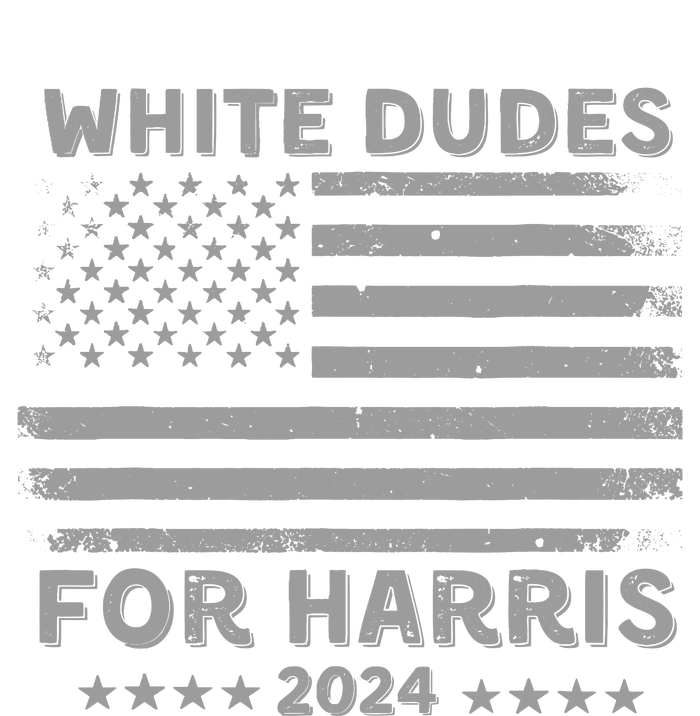 White Dudes For Harris2024 Usa Flag Womens Funnel Neck Pullover Hood