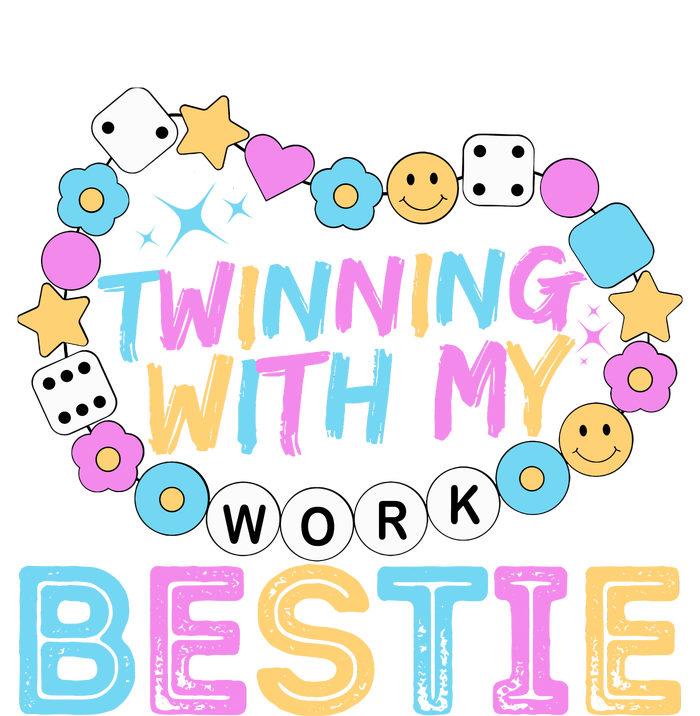 Twinning With My Work Bestie Spirit Week Best Friend Twin V-Neck T-Shirt