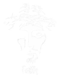 Beautiful Jesus Face Crown Of Thorns Christian Faith Peace Premium T-Shirt