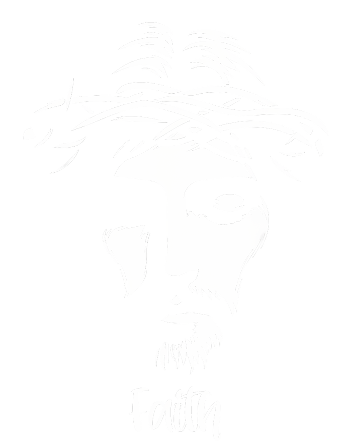 Beautiful Jesus Face Crown Of Thorns Christian Faith Peace Premium T-Shirt