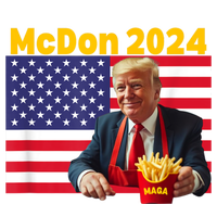 Mcdon 2024 Funny Donald Trump French Fry Cooking Fries Women's Pullover Hoodie