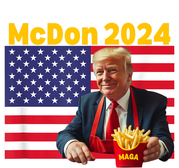 Mcdon 2024 Funny Donald Trump French Fry Cooking Fries Women's Pullover Hoodie