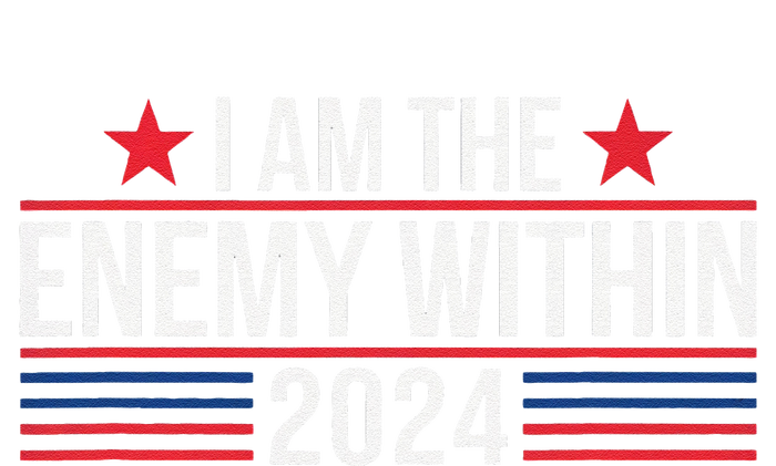 Kamala Harris Democrat 2024 Supporter I Am The Enemy Within Yupoong Adult 5-Panel Trucker Hat