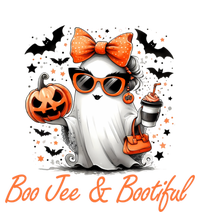 Boo Jee Ghost Ing Coffee Coquette Bow Halloween Cute Gift Women's Flannel Pajama Set