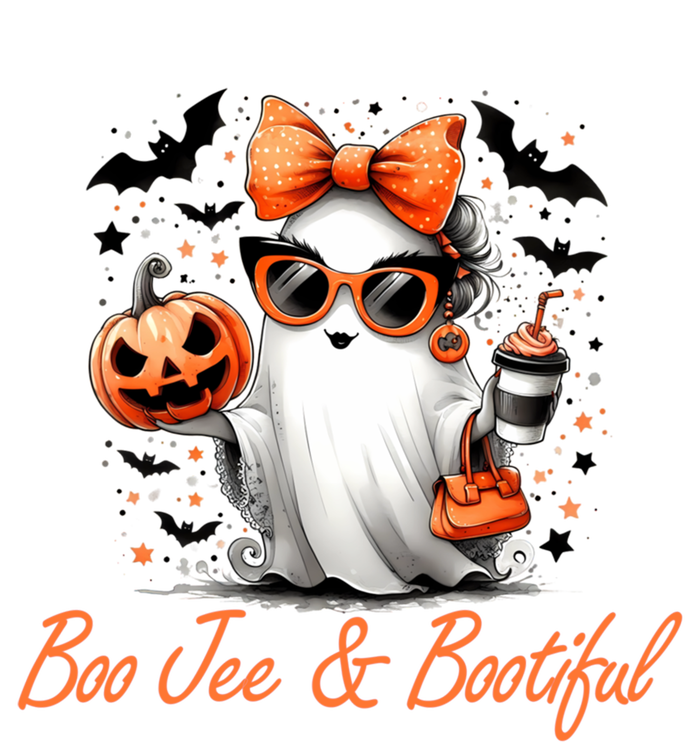 Boo Jee Ghost Ing Coffee Coquette Bow Halloween Cute Gift Women's Flannel Pajama Set