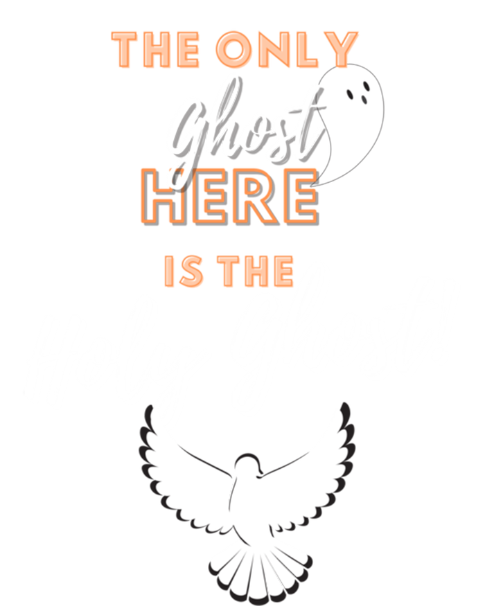 Christian Funny Antihalloween Only Ghost Holy Ghost Humor Gift Sustainable Knit Beanie