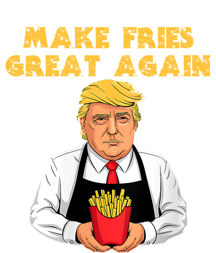 Trump Make Fries Great Again 2024 Funny Meme Trump Gift Hooded Wearable Blanket