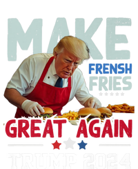 Trump Make Fries Great Again 2024 Funny Meme Trump Gift Metallic Star Ornament