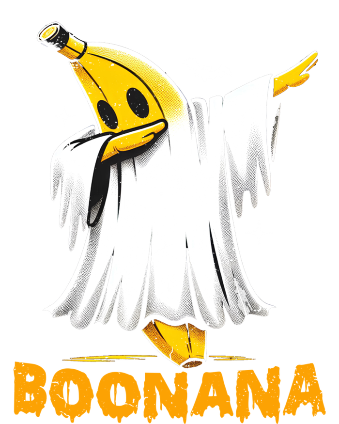 Boonana Cute Ghost Dabbing Funny Banana Halloween Cool Gift Stripe Pom Pom Beanie