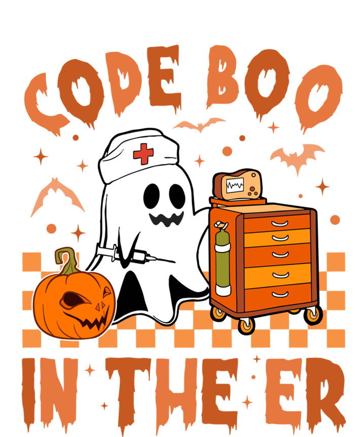 Code Boo In The Er Nurse Halloween Ghost Nurse Emergency Meaningful Gift T-Shirt