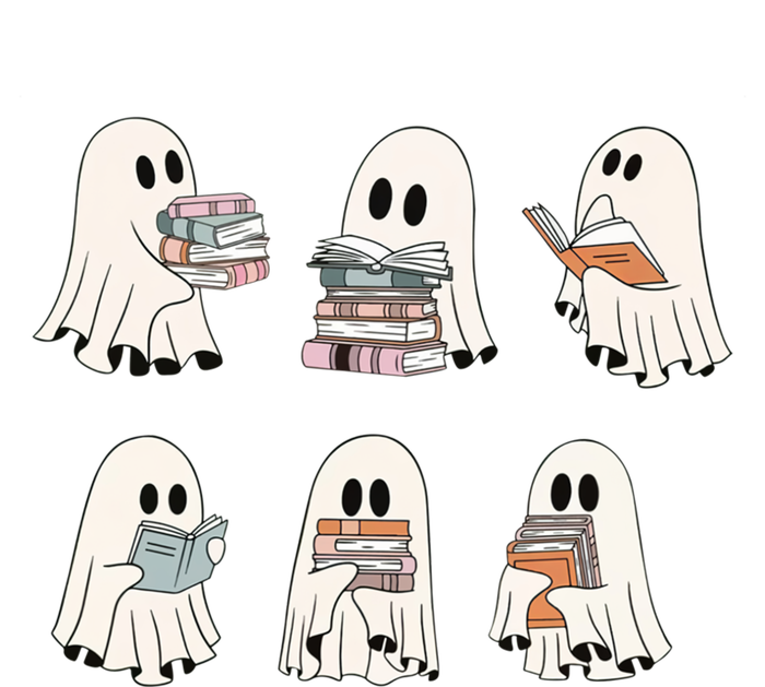 Cute Booooks Ghost Read More Books Funny Teacher Halloween Great Gift Sustainable Knit Beanie