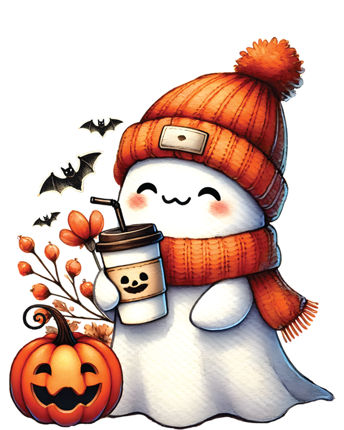 Cute Ghost Ing Coffee Halloween Ghost Coffee Gift Tall Sweatshirt