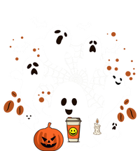 Cute Ghost Ing Coffee Halloween Pumpkin Coffee Funny Gift T-Shirt