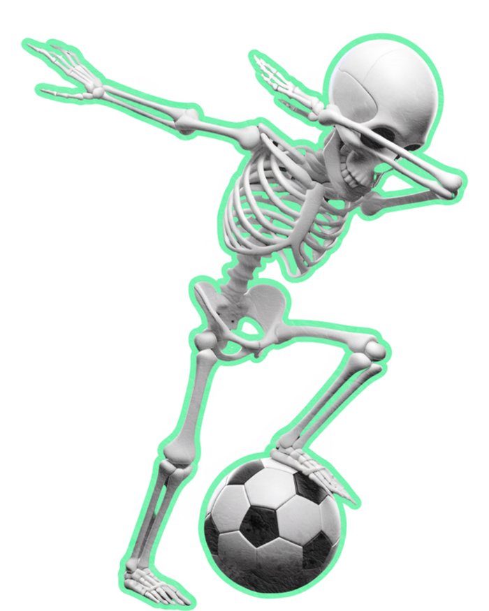 Dabbing Skeleton Soccer Spooky Season Sport Halloween Great Gift T-Shirt