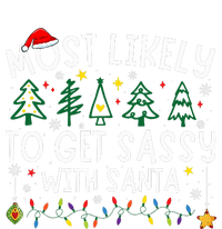 Most Likely To Get Sassy With Santa Matching Christmas Mesh Reversible Basketball Jersey Tank