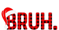 Bruh Funny Christmas Plaid Xmas Pajamas Gift Kids Hoodie