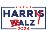 Funny Harris Walz 24 Harry Balz 2024 Meme Democratic On Back Gift Tall Hoodie