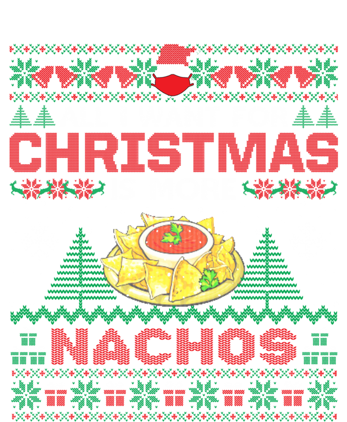 All I Want Is Nachos Christmas Pajama Mexican Food Party T-Shirt