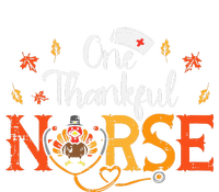 One Thankful Nurse Turkey Thanksgiving Scrub Top Fall T-Shirt