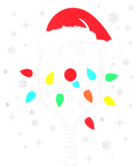 Christmas Pickleball Player Xmas Lights Santa Hat Pickleball Gift Poster