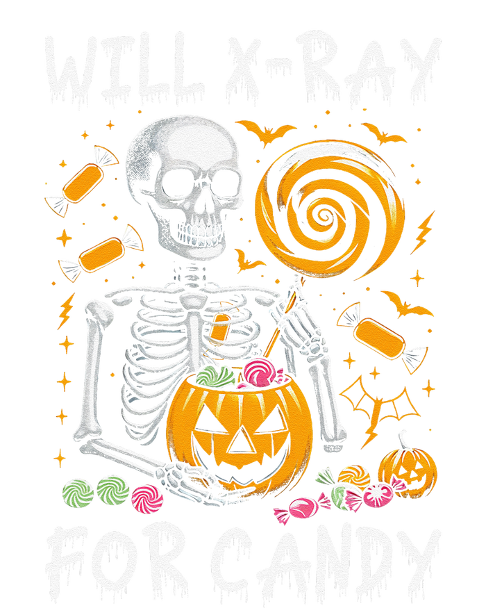 Will Xray For Candy Cute Halloween Skeleton Candy Radiology Gift T-Shirt