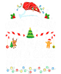 Funny Gamer Most Likely To Play Video Games On Christmas Gift T-Shirt