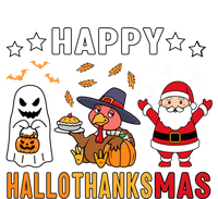 Happy Hallothanksmas Ghost Turkey Pumpkin Christmas Santa Tie Dye Hoodie