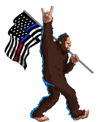 Police Fire First Responder Flag For Bigfoot Rock And Roll Zip Tote Bag